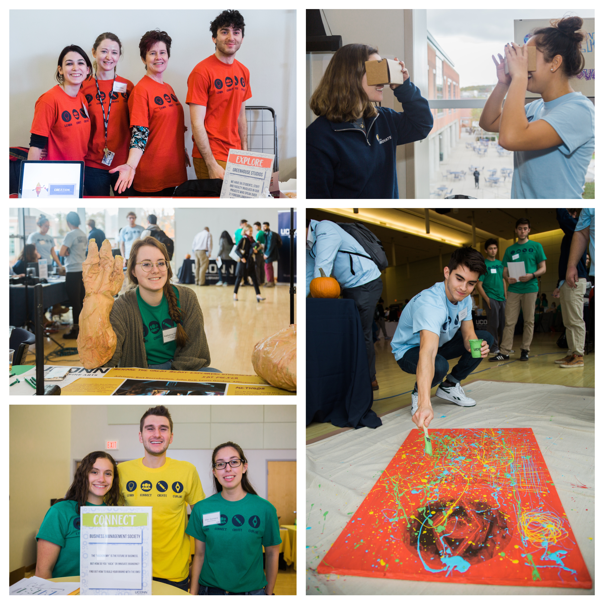 A group of students join 2018's Innovation Expo