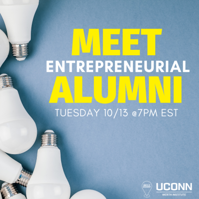 Meet Entreprenurial Alumni Tuesday, OCT. 13 at 7pm EST.